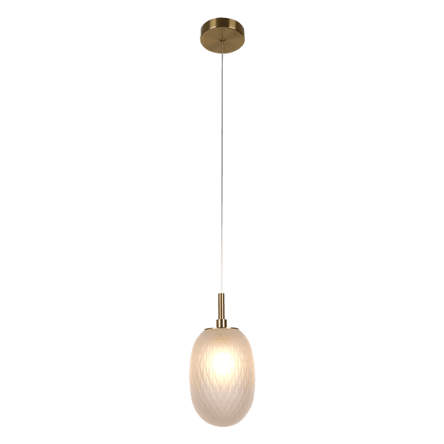 SUNLIGHT 1xG9 (MAX.5W) PENDANT LIGHT GLASS WHITE IP20 Ø120xH170xH1595MM